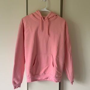Topshop Pink Sweatshirt Hoodie